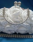 New-Diamante-Satin-Silk-Rose-Flower-Evening-Party-Handbag-Wedding-IVORY-0-3