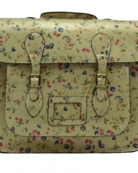 New-Girly-HandBags-Faux-Leather-Floral-Satchel-Patent-Messenger-Bag-Crossbody-College-Bag-Grab-Handle-Gold-0