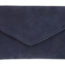 New-Girly-HandBags-Genuine-Suede-Leather-Envelope-Clutch-Bag-Envelope-Wrist-Bag-Evening-Elegant-Womens-Navy-0