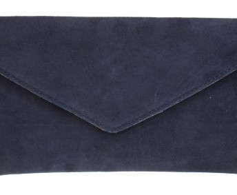 New-Girly-HandBags-Genuine-Suede-Leather-Envelope-Clutch-Bag-Envelope-Wrist-Bag-Evening-Elegant-Womens-Navy-0