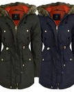New-Ladies-Fur-Lined-Hood-Military-Style-Parka-Winter-Warm-Jacket-Coat-Size-8-16-0-3