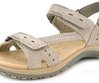 New-LadiesWomens-Grey-Earth-Spirit-Arlington-Comfort-Style-Sandals-Grey-UK-5-0