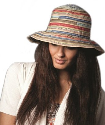 New-Season-For-2013-Ladies-Narrow-Brim-Ribbon-Braid-Fashion-Sun-Hat-Multicoloured-Horizontal-Striped-0
