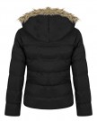 New-Womens-Ladies-Hopp-Hooded-Pocket-Zip-Jacket-with-Fake-Fur-Trim-Autumn-Winter-Black-UK-14-100-Nylon-0-0
