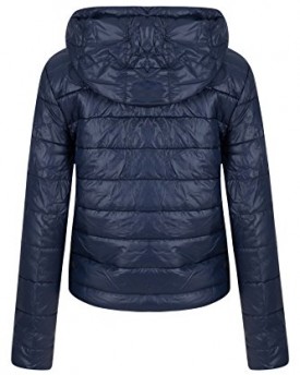 New-Womens-Ladies-Malia-Hooded-Jacket-Duffle-Coat-with-Contrast-Zipper-Autumn-Winter-Navy-UK-14-100-Polyester-0