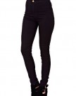 New-Womens-Ladies-Skinny-Slim-Fit-High-Waisted-Stretch-Denim-Black-Jeans-Trouser-Black-UK-10-70-Cotton-28-Polyester-2-Elastane-0