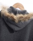 New-Womens-Oversized-Loose-Knit-Cardigan-Faux-Fur-Hooded-Coat-Zip-Jacket-Parkas-Gray-0-2