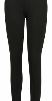 New-Womens-Plain-Stretch-Fit-Casual-Trousers-Ladies-Elasticated-Basic-Long-Leggings-Black-Size-12-14-0-0