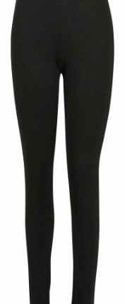 New-Womens-Plain-Stretch-Fit-Casual-Trousers-Ladies-Elasticated-Basic-Long-Leggings-Black-Size-12-14-0-0