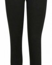 New-Womens-Plain-Stretch-Fit-Casual-Trousers-Ladies-Elasticated-Basic-Long-Leggings-Black-Size-12-14-0