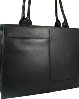 New-ladies-beautiful-large-Visconti-black-leather-laptop-briefcase-work-bag-organiser-style-19147-0