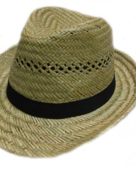 Nice-quality-straw-trilbyfedora-Unisex-hat-with-black-band-Available-in-3-sizes-57cm58cm-or-59cm-Brand-NewFestivalBeach-Summer-Hat-59cm-0