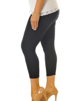 Nouvelle-Cropped-Elasticated-Plain-Viscose-Leggings-Black-20-22-0