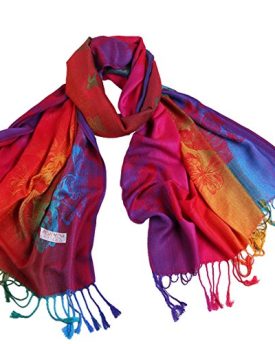 Novawo-Womens-Particular-Rainbow-Butterfly-Print-Scarf-Shawl-Wrap-0