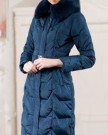OUXIN-Womens-Winter-Fur-Hooded-Belted-Overlength-Long-Parka-Down-Coat-Jacket-110cm-dark-blue-XL-0-0