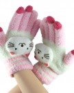 Official-ShopBXT-Cute-Cartoon-Coral-Fleece-Touch-Screen-Magic-Gloves-for-iPadiPhoneiPodHTCSamsung-Smart-PhonesSamsung-Tablets-Pink-and-White-Kitty-0-2