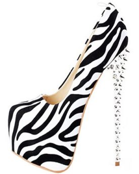 Onlymaker-Womens-High-Heel-Animal-Prints-Round-Toe-Pump-Zebra-Suede-Size-UK-11-0