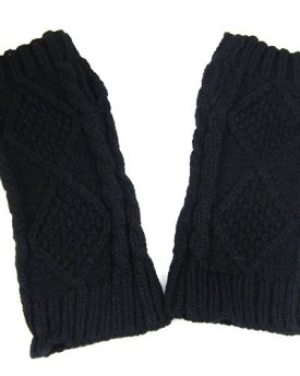 Outdoortips-Fashion-Women-Fingerless-Gloves-Autumn-Fall-Winter-Warm-Chunky-Knit-Black-0