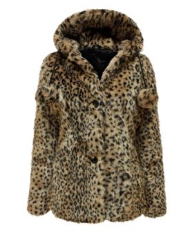 PARADIS-COUTURE-LADIES-ANIMAL-LEOPARD-PRINT-FAUX-FUR-POM-POM-JACKET-LEOPARD-SIZE-12-0