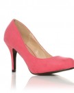 PEARL-Coral-Faux-Suede-Stiletto-High-Heel-Classic-Court-Shoes-Size-UK-5-EU-38-0-0