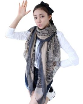 Paris-Styles-Different-Pattern-Super-Long-Silk-Shawls-and-Scarves-XL-Khaki-0