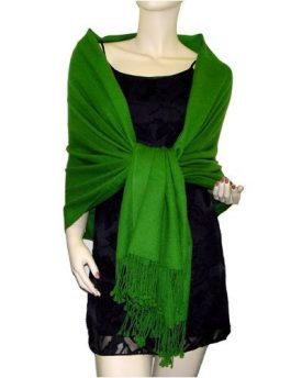 Pashmina-Scarf-Wrap-Shawl-Throw-Bright-Green-0