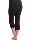 Passionelle-Ladies-Black-Cropped-Length-Luxury-Leggings-Cotton-with-Elastane-Size-2XL-0-0