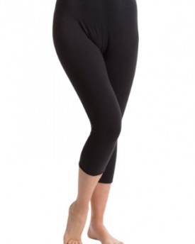 Passionelle-Ladies-Black-Cropped-Length-Luxury-Leggings-Cotton-with-Elastane-Size-2XL-0
