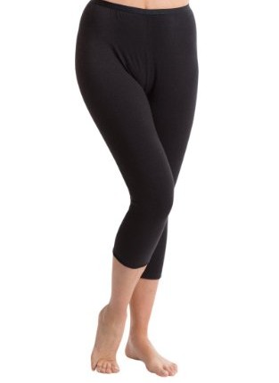 Passionelle-Ladies-Black-Cropped-Length-Luxury-Leggings-Cotton-with-Elastane-Size-2XL-0