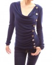 PattyBoutik-Cowl-Neck-Button-Embellished-Ruched-Blouse-Top-Blue-14-0-0