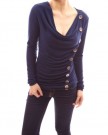 PattyBoutik-Cowl-Neck-Button-Embellished-Ruched-Blouse-Top-Blue-14-0-1