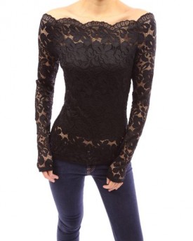 PattyBoutik-Floral-Lace-Scallop-Off-Shoulder-Fitted-Sheer-Blouse-Top-Black-16-0
