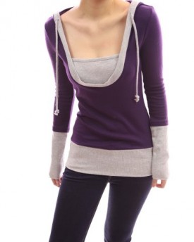 PattyBoutik-Stunning-2-in-1-Hoodie-Casual-Blouse-Top-Purple-and-Grey-14-0