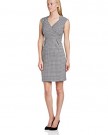 Peopletree-Womens-Isabel-Houndstooth-Tulip-Striped-Sleeveless-Dress-Black-Size-10-0