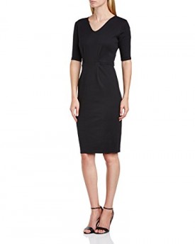 Peopletree-Womens-Ruby-Fitted-Tulip-Short-Sleeve-Dress-Black-Size-8-0
