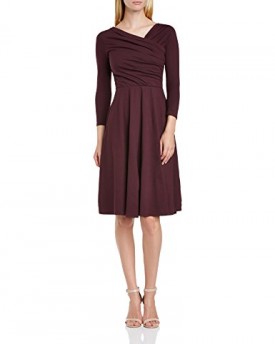 Peopletree-Womens-Tilly-Wrap-34-Sleeve-Dress-Purple-Bordeaux-Size-8-0