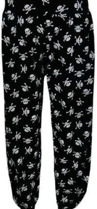 Plus-Size-Harem-Print-Womens-Trousers-Long-Full-Baggy-Ladies-Pants-Skull-and-Bones-1214-0