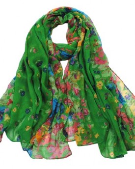 Promithi-Lady-Womens-Colorful-Floral-Long-Scarf-Wraps-Shawl-Stole-Soft-Scarves-green-0