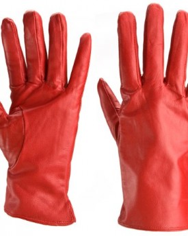 Quivano-Luxury-Ladies-Premium-Quality-Genuine-Soft-Leather-Traditional-Style-Cape-Gloves-301-200-Red-7-0