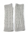 RHX-Women-Leisure-Long-Style-Braided-Knit-Arm-Winter-Warmer-Fingerless-Gloves-Grey-0