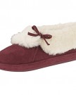 S12-Kalinda-Womens-fur-cuff-Warm-slippers-with-bow-6-Burgundy-0
