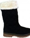 S2A-New-Womens-Ladies-Quilted-Faux-Fur-Lined-Thick-Sole-Mid-Calf-Boot-Shoes-Black-Size-6-UK-0-2