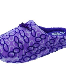 S4-Pandora-Womens-Turkish-back-mule-with-bow-trim-Warm-Slippers-6-Purple-0