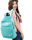 SAIERLONG-Womens-And-Girls-Backpack-School-bag-travel-bag-Blue-Oxford-0-2