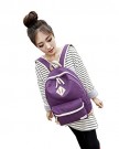 SAIERLONG-Womens-And-Girls-Backpack-School-bag-travel-bag-Purple-Canvas-0-1