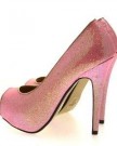 SEXY-PARTY-GLITTER-SHIMMER-PLATFORM-STILETTO-HIGH-HEEL-LADIES-WOMENS-PEEP-TOES-SHOES-PINK-5-0-1