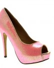 SEXY-PARTY-GLITTER-SHIMMER-PLATFORM-STILETTO-HIGH-HEEL-LADIES-WOMENS-PEEP-TOES-SHOES-PINK-5-0