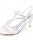 SHOEZY-Womens-Ladies-Ankle-Strap-Sandal-Satin-Diamante-Kitten-Heels-Dance-Shoes-White-Size-UK-3-0