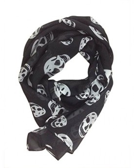 SODIALR-Ladies-Fashionable-Punk-Pirate-Skull-Chiffon-Scarf-Kerchief-Cozy-0