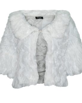 SOFT-FAUX-FUR-SHRUG-FULLY-LINED-EVENING-BOLERO-IVORY-ML-UK1214-0